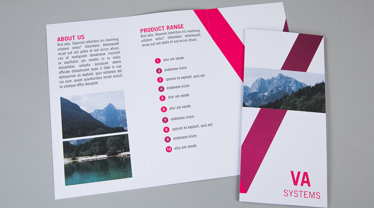 High-Quality Folded Leaflets